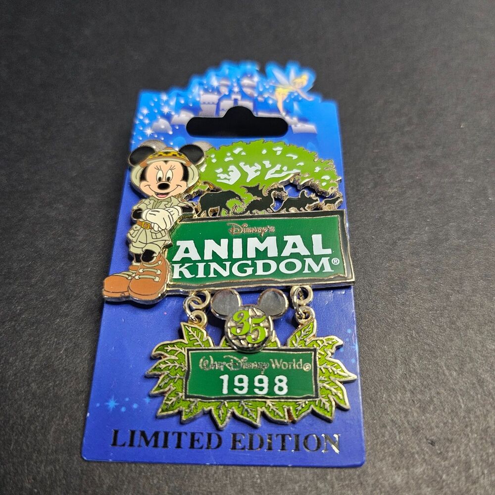 Disney Magical Milestones Series Pin Minnie Animal Kingdom 1998 Official 2006
